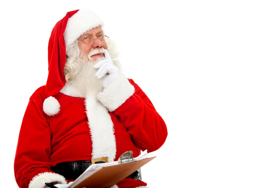 Santa is checking his list and he says you should check your hearing before Christmas.